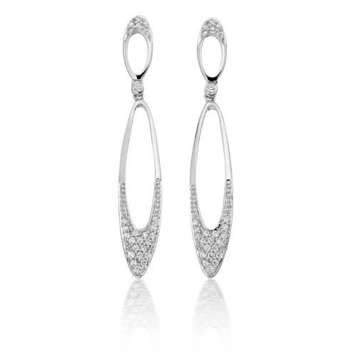 Oval hoop earrings