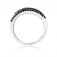 Five strand diamond ring