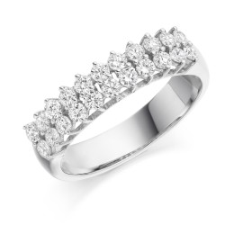 Two row eternity ring