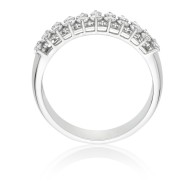 Two row eternity ring