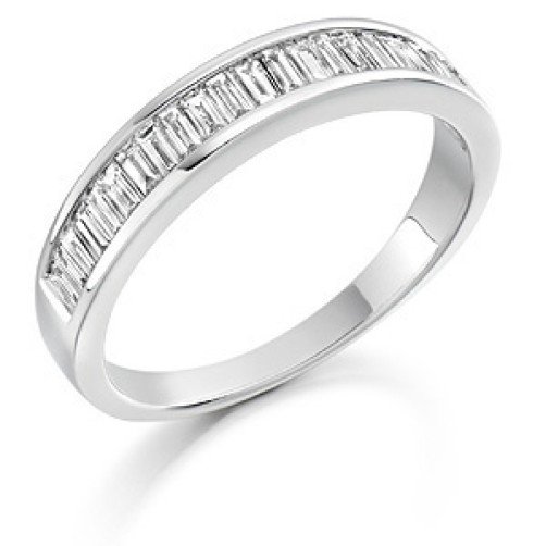 Baguette diamond eternity ring